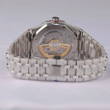 Explore our latest branded lab grown diamond watch for men stylishly designed purple zigzag in it Gurukrupa-Gems