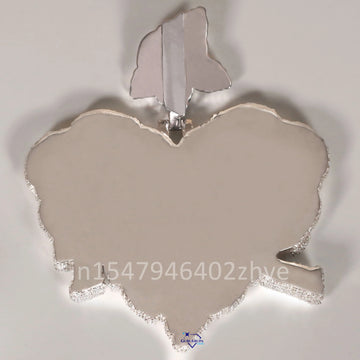 Fashion an irresistible 14kt white gold pendant adorned with a captivating in lab-grown diamonds-Gurukrupa-Gems