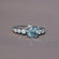 Fine Solitaire Jewelry crafted from 14 kt round cut blue treated diamond ring with vvs clarity Gurukrupa-Gems