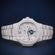 Full white skinny iced out diamond watch Gurukrupa-Gems