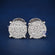 Full white vvs clarity diamond earrings for men Gurukrupa-Gems