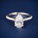 Oval shape diamond engagement passed diamond tester ring Gurukrupa-Gems