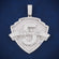 Fully baguette made hip hop diamond pendants custom logo engraved Gurukrupa-Gems