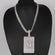 Fully iced out mens hiphop chain with pendant in 14 kt gold with enhanced vvs clarity Gurukrupa-Gems