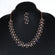 Gift this exceptional diamond necklace formed in 14 kt rose gold lab created diamonds necklace Gurukrupa-Gems
