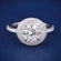 Halo Style Round Diamond Engagement Ring with Pavé Band in 14K Yellow Gold Gurukrupa-Gems
