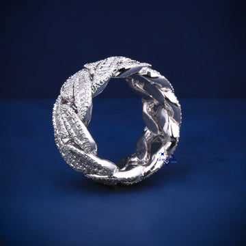Hip Hop Best Selling Baguette & Round Cut Diamond Band For Men Gurukrupa-Gems