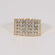Hip Hop Custom Made Diamond Ring For mens crafted in 14 kt white gold with enhanced vvs clarity