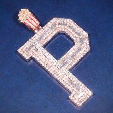 Hip hop custom made fully iced out chain pendant Jweldim Jewels