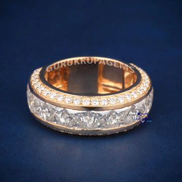 Stylish and classic mens VVS clarity diamond hip hop band (Copy) Gurukrupa-Gems