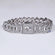 Hip hop diamond cuban bracelet for men crafted in 14 kt white gold lab grown diamonds Gurukrupa-Gems