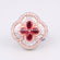 Hip hop fully iced out baguette and round def color vvs clarity clover ring Gurukrupa-Gems