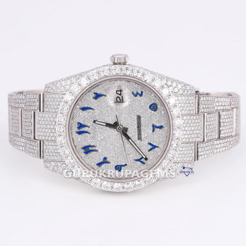 Hip hop lab grown diamond watch for bold look custom made dials vvs clarity diamonds Gurukrupa-Gems