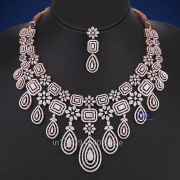 Hip hop wedding engagement diamond necklaces for men women-Gurukrupa-Gems