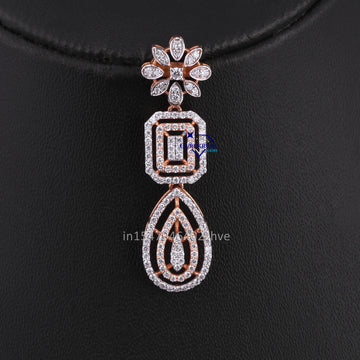 Hip hop wedding engagement diamond necklaces for men women-Gurukrupa-Gems
