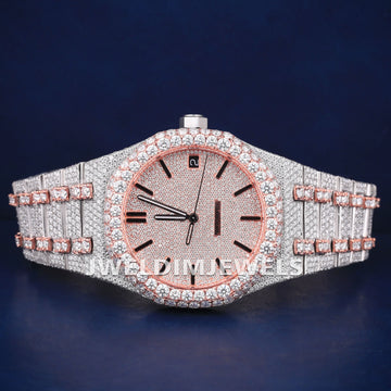 Iced Out Diamond Luxury Mens Watches with Real Diamonds Two Tone Silver Yellow All New Watches Sale for Mens Womens (Copy) Gurukrupa-Gems