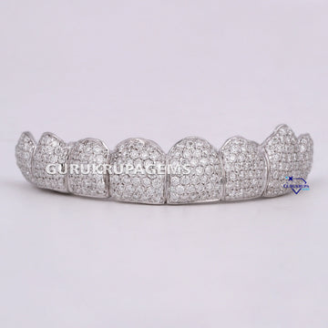 Iced Out Hip Hop Stylish 8 Teeth Grillz accessory for unisex Gurukrupa-Gems