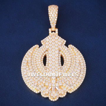 Iced Out Lab Grown Diamond Fully Customized Letter Pendant Necklace Unisex (Copy) Gurukrupa-Gems