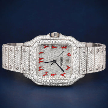 Square Shaped Arabic Dial All White Pass Tester Watch Gurukrupa-Gems