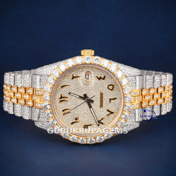 Two tone roman dials buss down pass tester diamond watch (Copy) Gurukrupa-Gems