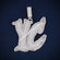 Iced out Custom letter hip hop 3 inch diamond pendant Gurukrupa-Gems