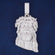 Icy Custom Big Baguette Three Letter Pendant 7mm Double Layer Full Diamond New Baguette Initial Necklace Pendant for Unisex Gurukrupa-Gems