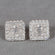 Illuminating Your Beauty with graceful round and baguette cut diamond studded earring in 14 kt white gold for women wore at any occasion-Gurukrupa-Gems