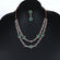 Introducing 14 kt rose gold labgrown diamond necklace for women green gemstone and round cut diamonds Gurukrupa-Gems