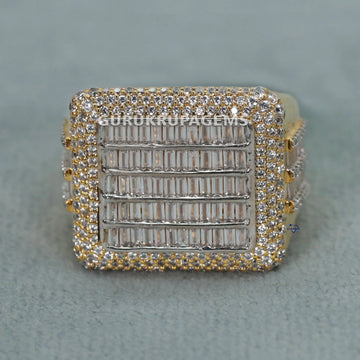 Introducing our hip hop diamond ring collection with 14 kt yellow gold with vvs clarity diamonds Gurukrupa-Gems