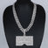 Introducing our stylish cuban chain pendant with vvs clarity diamond in 14 kt white gold for unisex Gurukrupa-Gems
