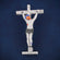 Jesus cross enamel custom diamond vvs pendant - Gurukrupa-Gems