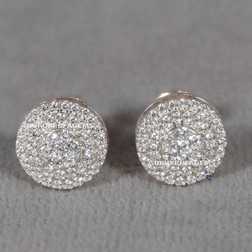Lab grown 14 kt gold womens diamond earring with a Touch of Glamour to Your Everyday Look Gurukrupa-Gems