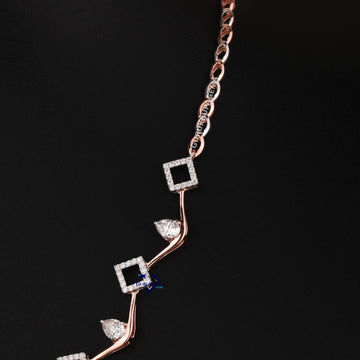 Lavishly crafted best selling 14 kt gold lab grown diamonds women necklace Gurukrupa-Gems