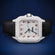 Leather black belt red custom hip hop rappers style diamond watch Gurukrupa-Gems