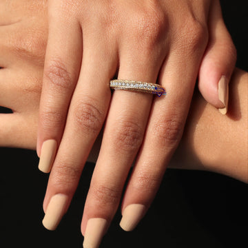 Luxurious Engagement Diamonds Band For Women Gurukrupa-Gems
