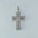 Luxurious spiritually inspired cross 14 kt white gold lab grown diamond pendant for vvs clarity