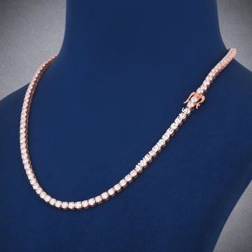Luxury Diamond Tennis Necklace 18 Inch 4mm Perfect for Mens Womens Daily Wear (Copy) Gurukrupa-Gems