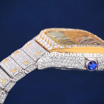 Luxury Fully Customized Iced Out Rainbow Design Roman Numerical Dial Watch for Unisex Mens Wrist Watches Gurukrupa-Gems