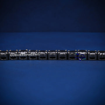 Luxury black diamond tennis bracelet for this valentine days Gurukrupa-Gems