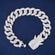 Mens Miami Cuban Link Bracelet Real Icy 925 Silver HEAVY 13mm Iced Out Diamonds HipHop for Mens Gurukrupa-Gems