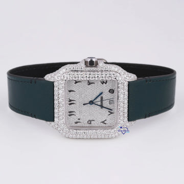 Mens latest leather belt trending lab grown diamonds hip hop watch Gurukrupa-Gems