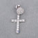 Mens one sided diamond earrings for luxury christian cross Gurukrupa-Gems