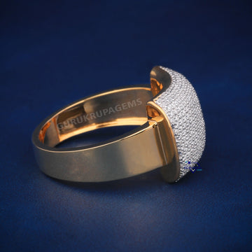 Mens wedding engagement round cuts diamond ring Gurukrupa-Gems