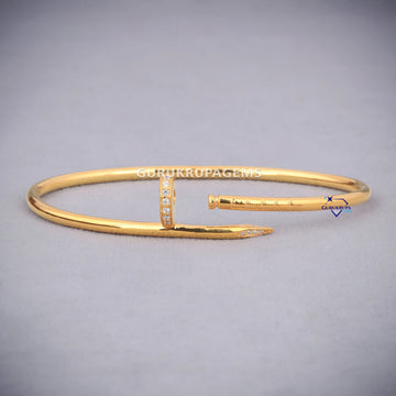 Minimal custom made love diamond bracelet for men women Gurukrupa-Gems