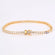 Minimal designer tennis bracelet for women 14 kt yellow gold lab grown diamonds Gurukrupa-Gems