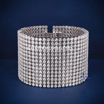 New arrival tennis style 7.5 inch hiphop diamond bracelet for men women Gurukrupa-Gems