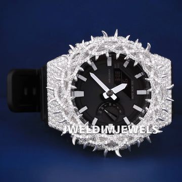 Original branded thorny iced out bezel watch d vvs diamond pass tester Jweldim Jewels