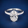 Pave set womens engagement wedding oval diamond ring Gurukrupa-Gems