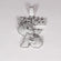 Personalize your 14kt white gold pendant in lab-grown diamond with enhance vvs clarity