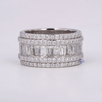 Personalized Custom Design Diamond Band For Unisex VVS Clarity Gurukrupa-Gems